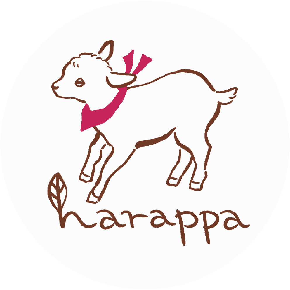 姫路市石倉にある姫路から「しあわせ」を届けるザッパ村内、カフェharappa（はらっぱ）のロゴマーク